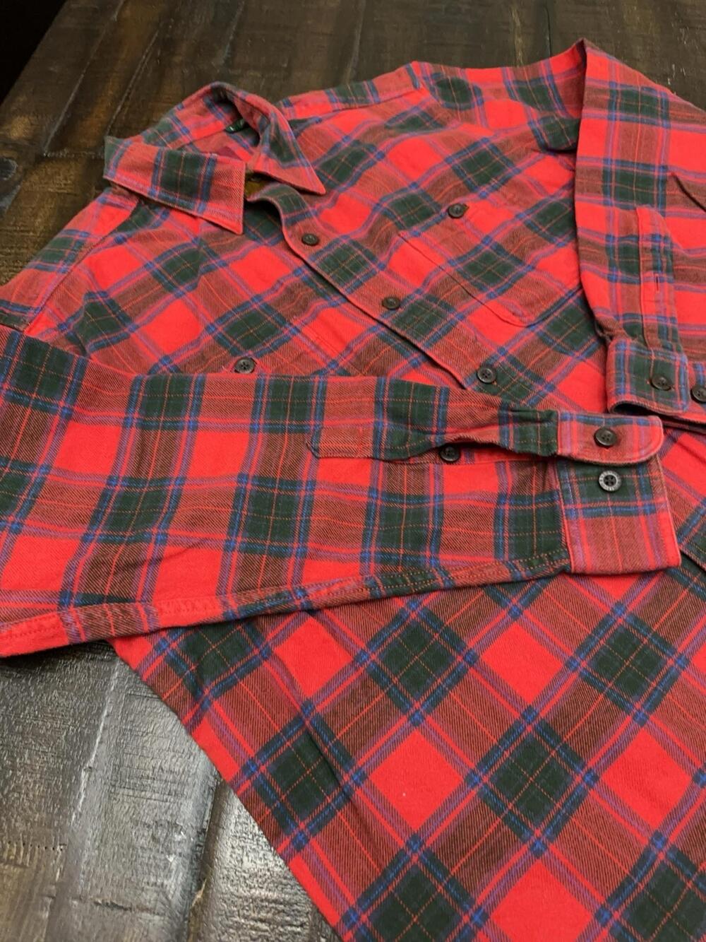 Orvis Shirt Mens Large Red Plaid Long Sleeve Perfect Flannel Retail Flagship